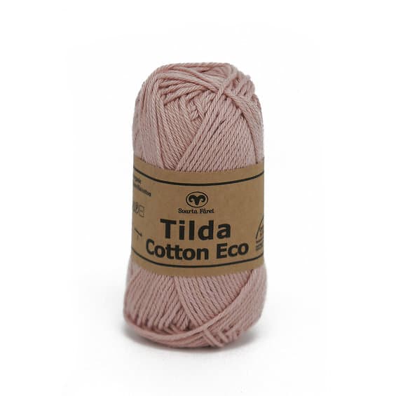 Svarta Fåret Garn Tilda Cotton Eco 25g puderrosa – Powder pink 242