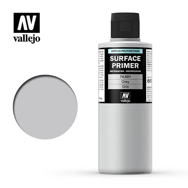Vallejo Surface Primer: Grey (200ml.)
