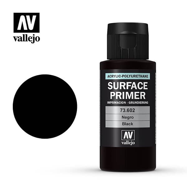 Vallejo Surface Primer: Black (60ml.)