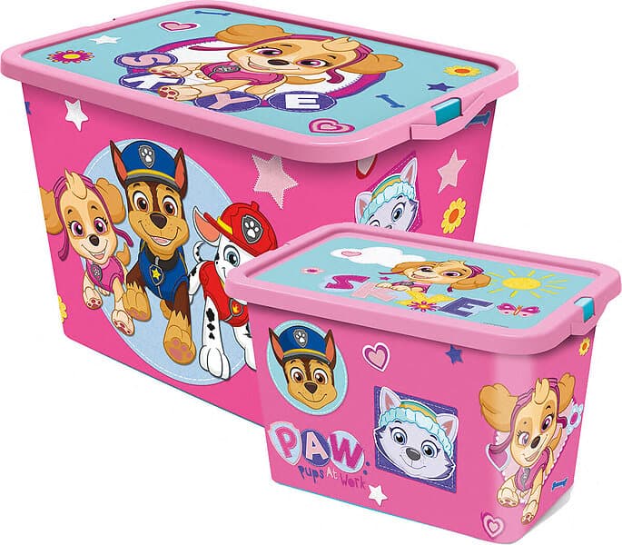 Paw Patrol Förvaringsboxar Set 23l & 7l