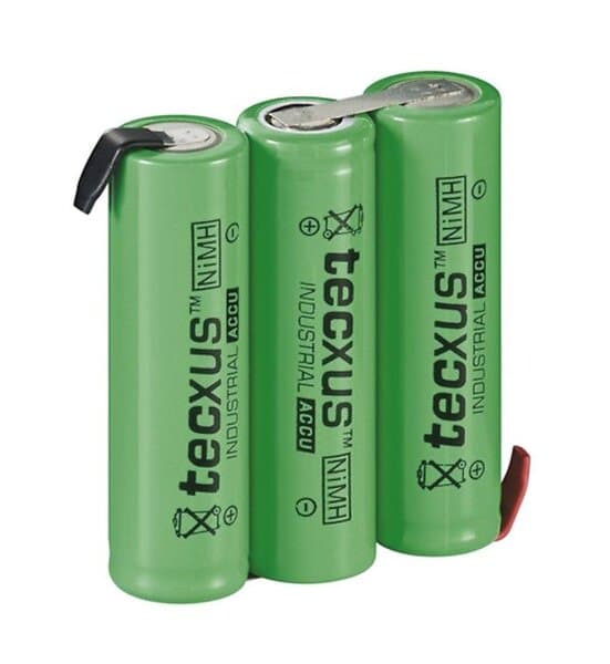 V NiMH2 3xAA-batteri 3,6 2100 mAh