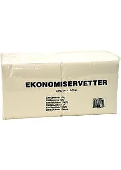 Duni Servett 33x33cm Vit 500