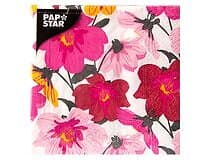 Papstar Servett 25x25 3-lag Blomster 20st/fp