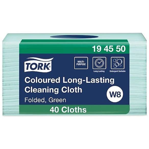 TORK Rengöringsduk Färgkodad Grön 40/FP