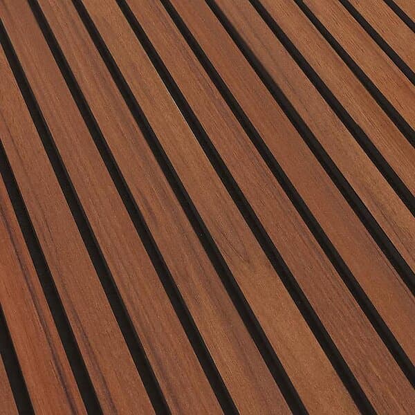 Lundbergs Akustikpanel 2780x615x20 mm 14 Ribbor Valnöt ribbor 10264