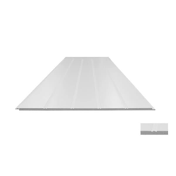 Lundbergs Panelskiva Alma V-fas 2390x620x11 Pärlspont antikvit 19060