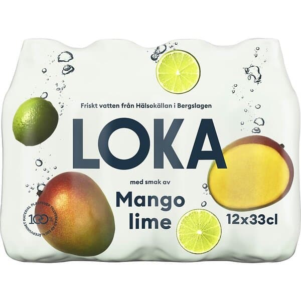 Loka Mango Lime 12x33cl Flaska inkl pant