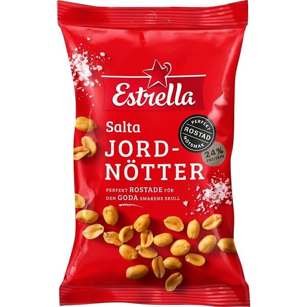 Estrella Jordnötter Salta 160g