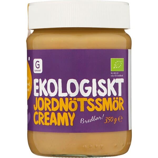 Garant Jordnötssmör Creamy Eko 350g