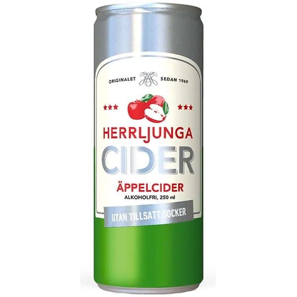 Herrljunga Cider Äppelcider utan tillsatt Socker 33cl