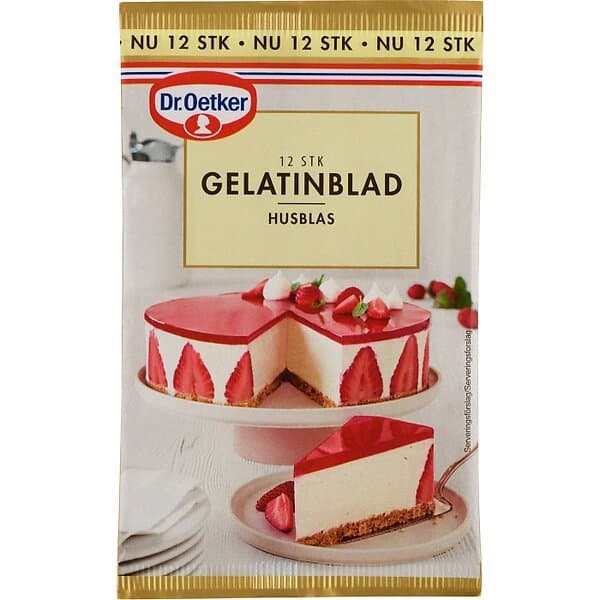 Dr Oetker Dr. Gelatinblad 12st