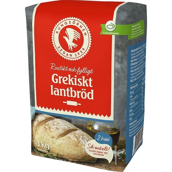 Kungsörnen Brödmix Grekiskt Lantbröd 1kg