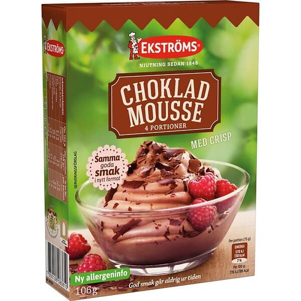 Crisp Ekströms Chokladmousse med 106g
