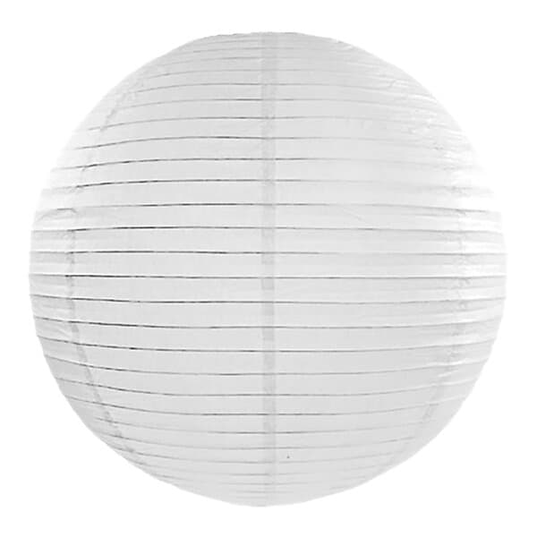 PartyDeco Rislampa Vit 45 cm