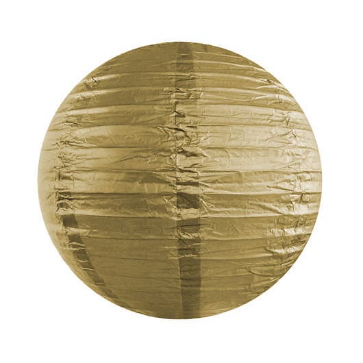 PartyDeco Rislampa Guld 25 cm