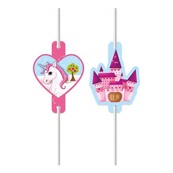 Globos Europe Sugrör Unicorns 4-pack