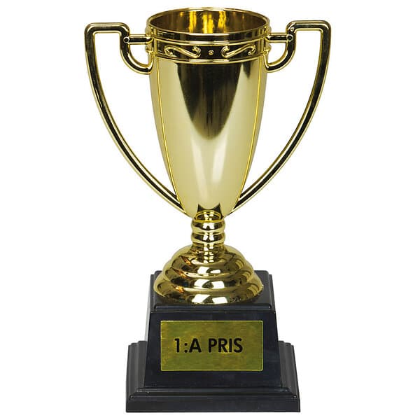 Hisab Joker Pokal med Text 1:a pris