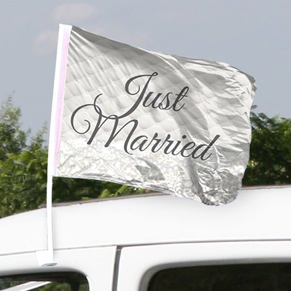Folat Bilflagga Married 2-pack