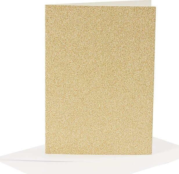 Glitter Gratulationskort Guld
