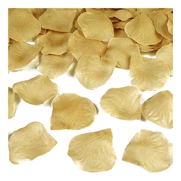 PartyDeco Rosenblad Guld 500-pack
