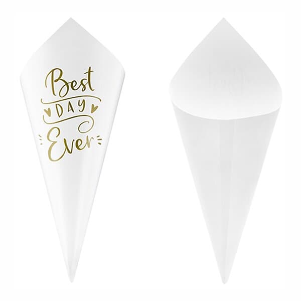 PartyDeco Konfettistrutar Best Day Ever 10-pack