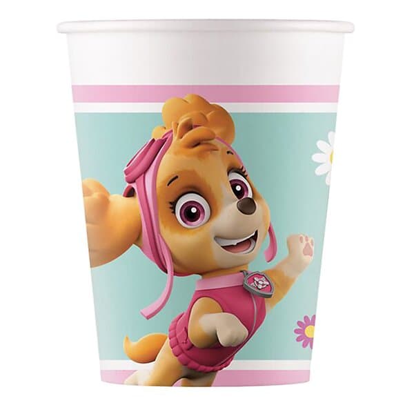 Globos Europe Pappersmuggar Paw Patrol Skye och Everest 8-pack