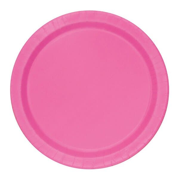 Unique Party Papperstallrikar Rosa 16-pack
