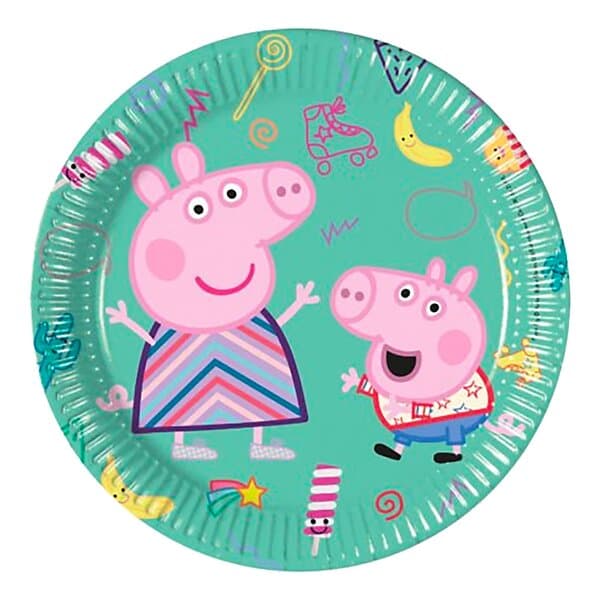 Globos Europe Papperstallrikar Greta Gris 8-pack