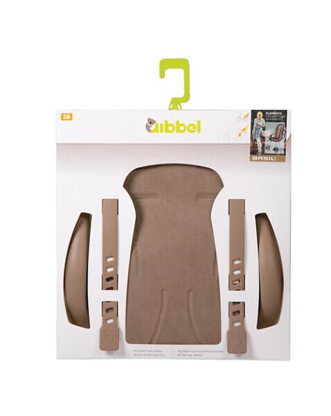 Qibbel Styling Set Deluxe Till Bagmonterad Barnstol Brun