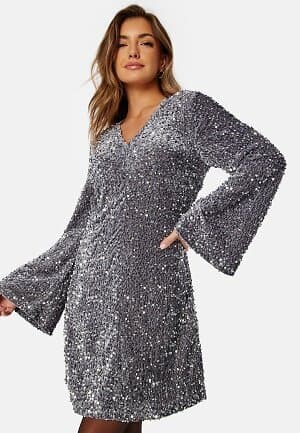 Vila Paljettklänning viBarina Wide Sleeve Glitter Dress