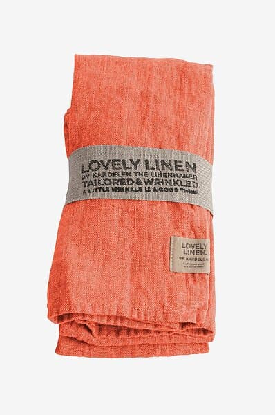 Lovely Linen Servett 4-pack Orange 45X45