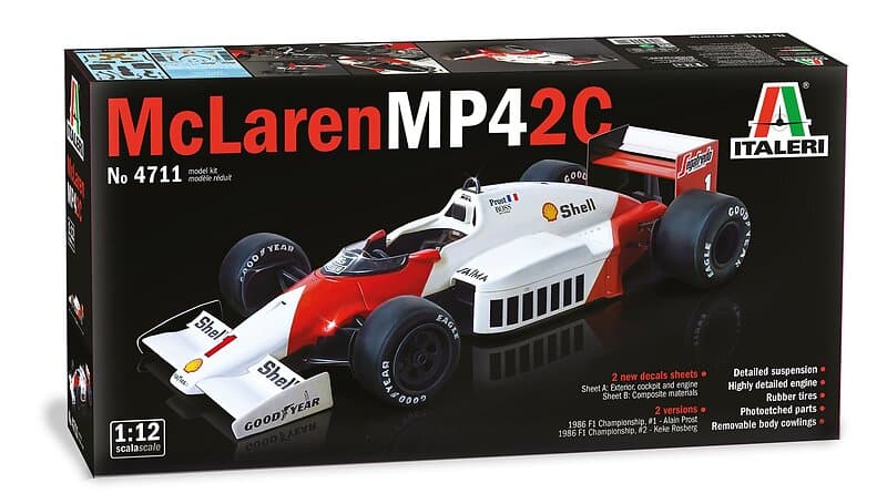 Italeri 1:12 McLaren MP4/2C Prost/Rosberg