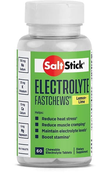 Saltstick Lemon & Lime Fastchews 60 Units Durchsichtig