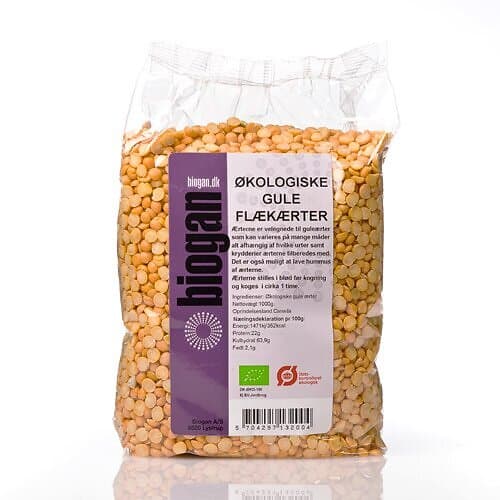 Biogan Gula ärtor delade Ekologisk 1kg