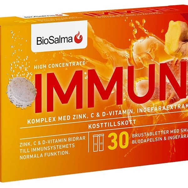 Biosalma Immun 30 brustabletter