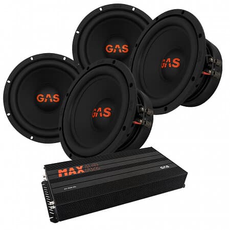 GAS Audio Power 4-pack MAD S2-8D2 & MAX A2-1500,1D, baspaket