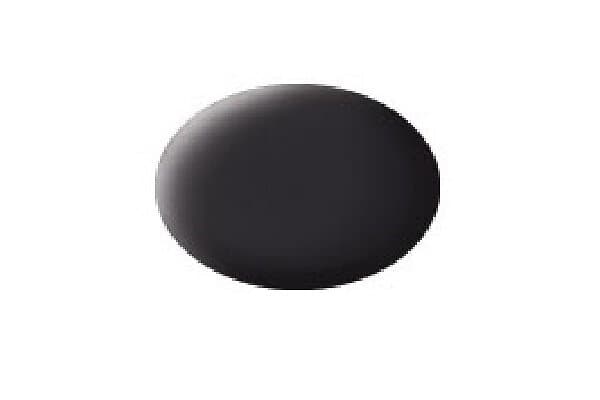 Revell Aqua tar black mat, 18ml