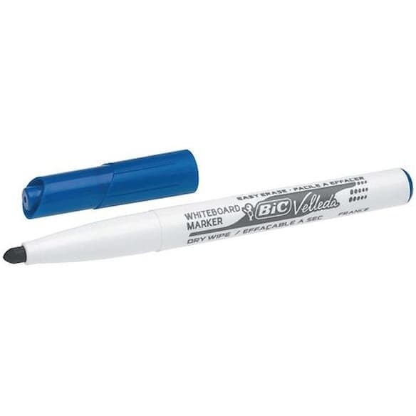 BIC Whiteboardpenna Velleda 1741 blå 12st