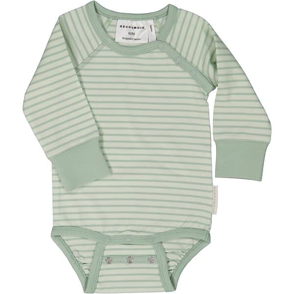 Geggamoja Body Bambu Classic Ljusgrön/Grön 50/56