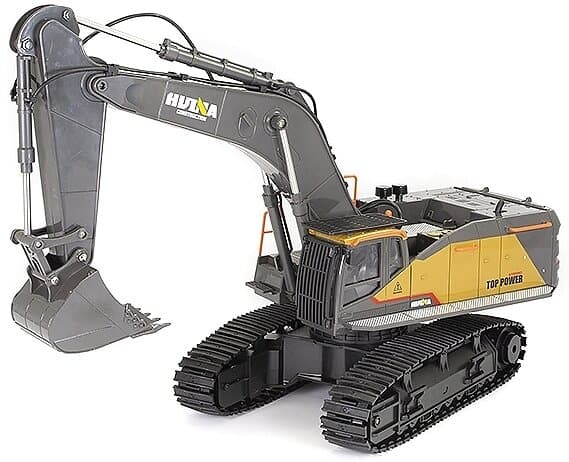HuiNa Grävmaskin Grå m/Metalllåda 2,4Ghz 1:14