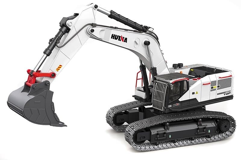 HuiNa Grävmaskin Vit 22ch 2,4GHz 1:14