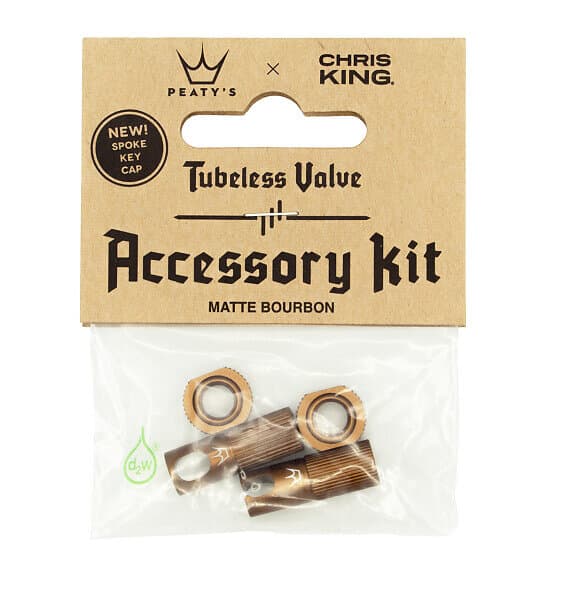 Kit Peatys x ChrisKing Tubeless Ventil Bourbon