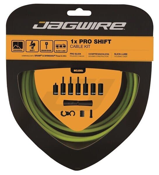 Jagwire Pro Kabelset 1x växelvajer Organic Green