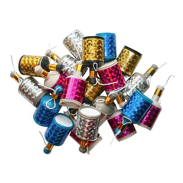 Party Poppers Flerfärgade 20-pack