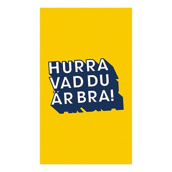 Kort Hurra Vad Du Är Bra