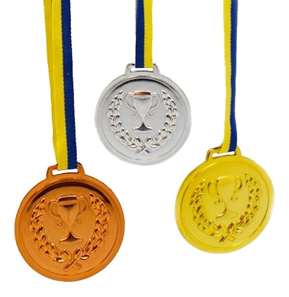 Medaljer Guld/Silver/Brons 6-pack