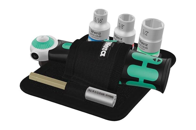 Wera Zyklop 8009 Pocket Imperial Set 2 ratchet bit driver with socket and bit set 18 stykker