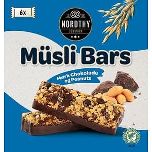 Nordthy Müsli Bar Jordnötter & Mörk Choklad 150g
