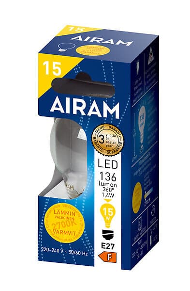 Klotlampa Fil LED E27 827 1,4W