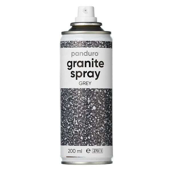 Panduro Hobby Grå granitspray 200ml – ge föremål ett sken av sten